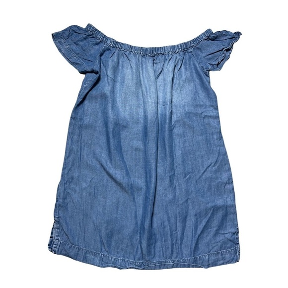 Cloth & Stone Blue Denim Off the Shoulder Mini Dress M - Picture 8 of 8